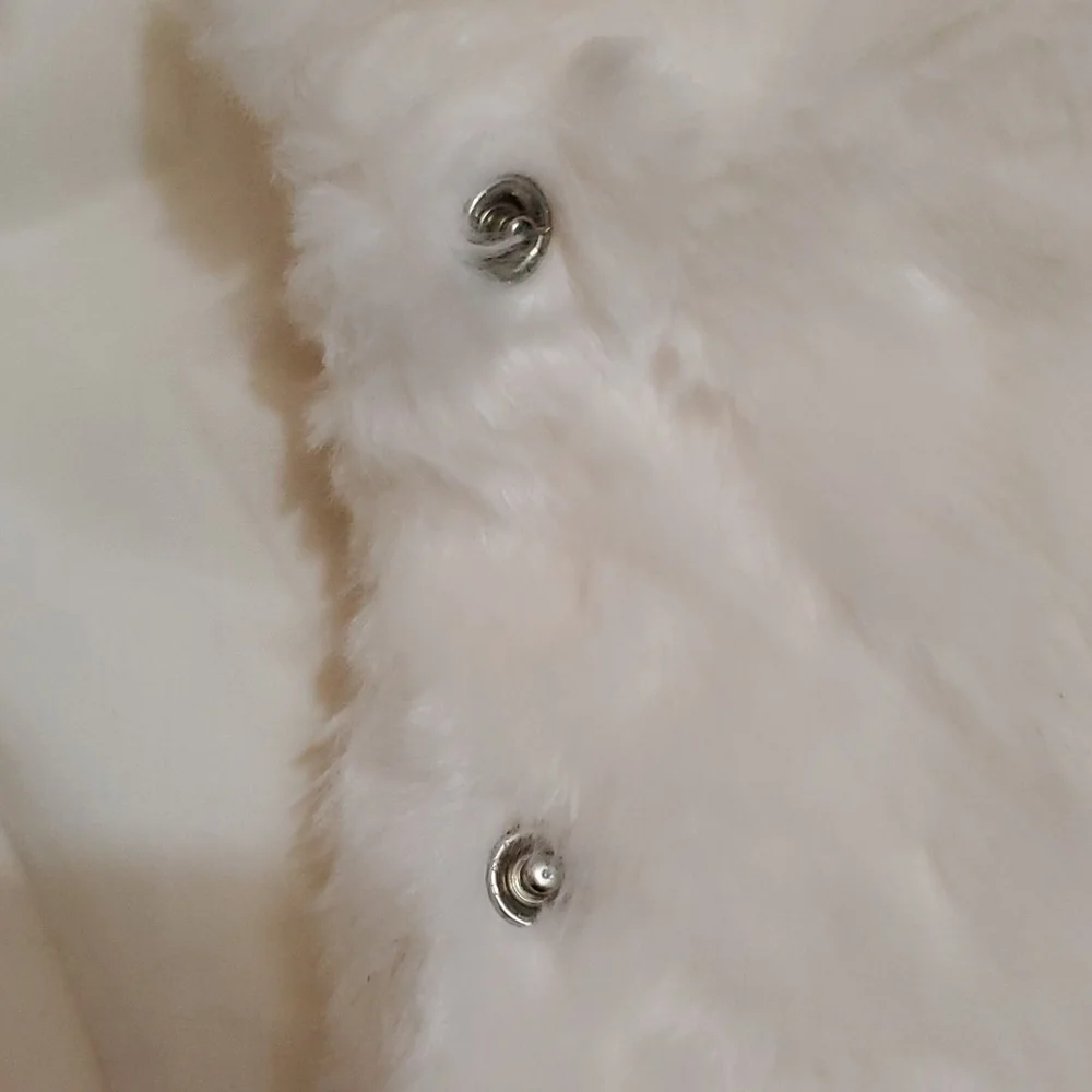 Carters Faux Fur Cream Vest